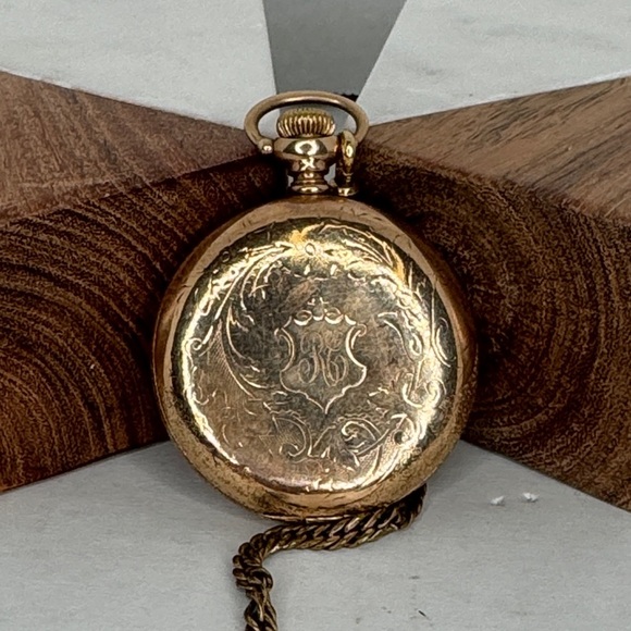 Antique 1800s Fahys Gold Filled Pocket Watch Art Nouveau UNTESTED - Picture 4 of 10